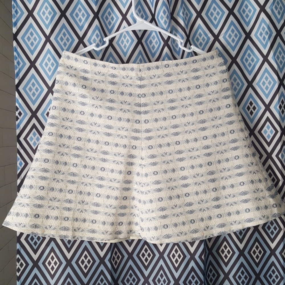 Printed tulip mini skirt
